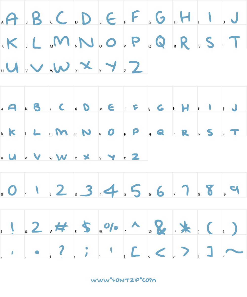 CAPS ALL OVER Font Character